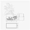 Design Single Planter - Palm