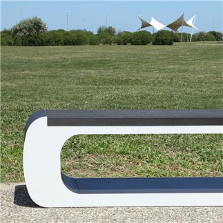 Design Bench in Steel and Wood - Armony | Citysi