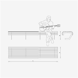 Outdoor Iron Seat - Audrey | Citysi