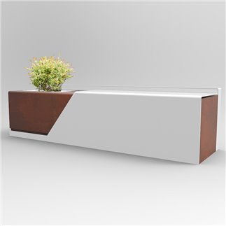 Steel Seat with Planter - Blanket | IsaProject