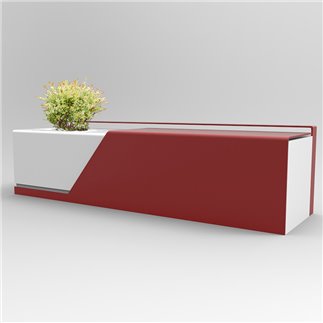 Steel Seat with Planter - Blanket | IsaProject