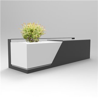 Steel Seat with Planter - Blanket | IsaProject