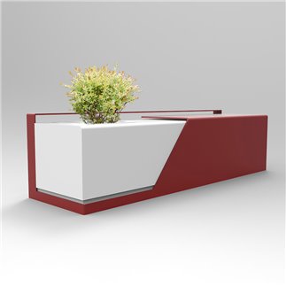 Steel Seat with Planter - Blanket | IsaProject