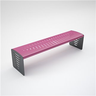 Painted-Steel Bench - Piuma | IsaProject