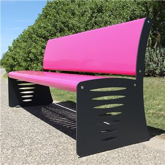 Painted-Steel Bench - Piuma | IsaProject