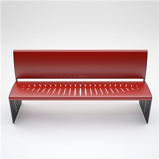 Painted-Steel Bench - Piuma | IsaProject