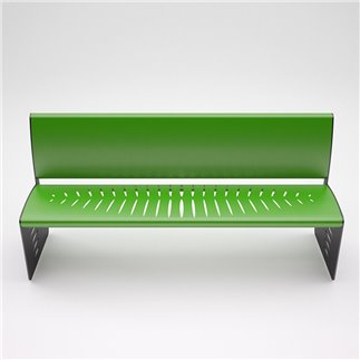 Painted-Steel Bench - Piuma | IsaProject