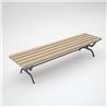 Steel and Woodden Bench - Retro