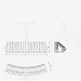 Rastrelliera per Biciclette - City | IsaProject