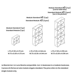Libreria Modulare di Design in Metallo - Iron-ic | Ronda Design