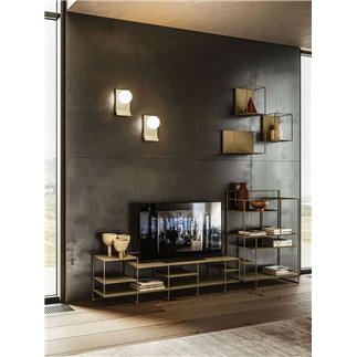 Metal Living Room TV Stand - Levia TV | Ronda Design