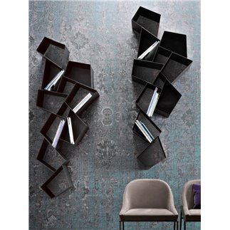 Geometric Wall Metal Bookcase - W Su Line | Ronda Design