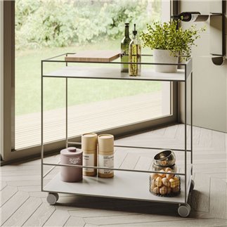 Elegant Metal and Ceramic Food Trolley - Spot | Ronda