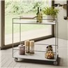 Elegant Metal and Ceramic Food Trolley - Spot