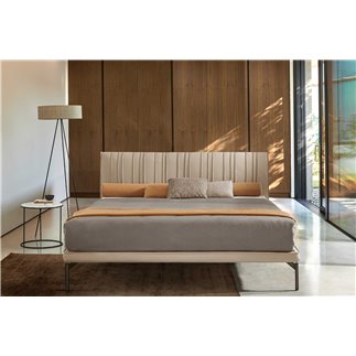 Upholstered Double Bed - Poseidone