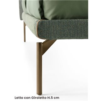 Letto Contenitore in Tessuto di Design - Apollo | ISAProject