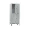 Overlapped Saving Space Locker Room Wardrobe with Compartments