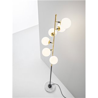 Floor Lamp in Brass Glass - Galassia