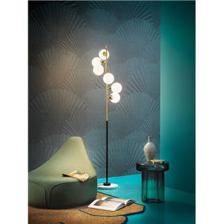 Floor Lamp in Brass Glass - Galassia | IsaProject