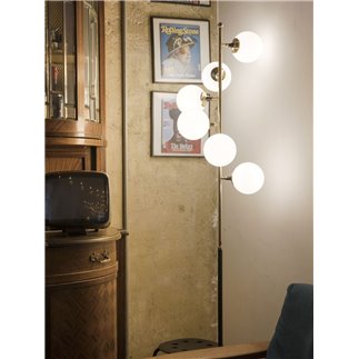 Floor Lamp in Brass Glass - Galassia | IsaProject