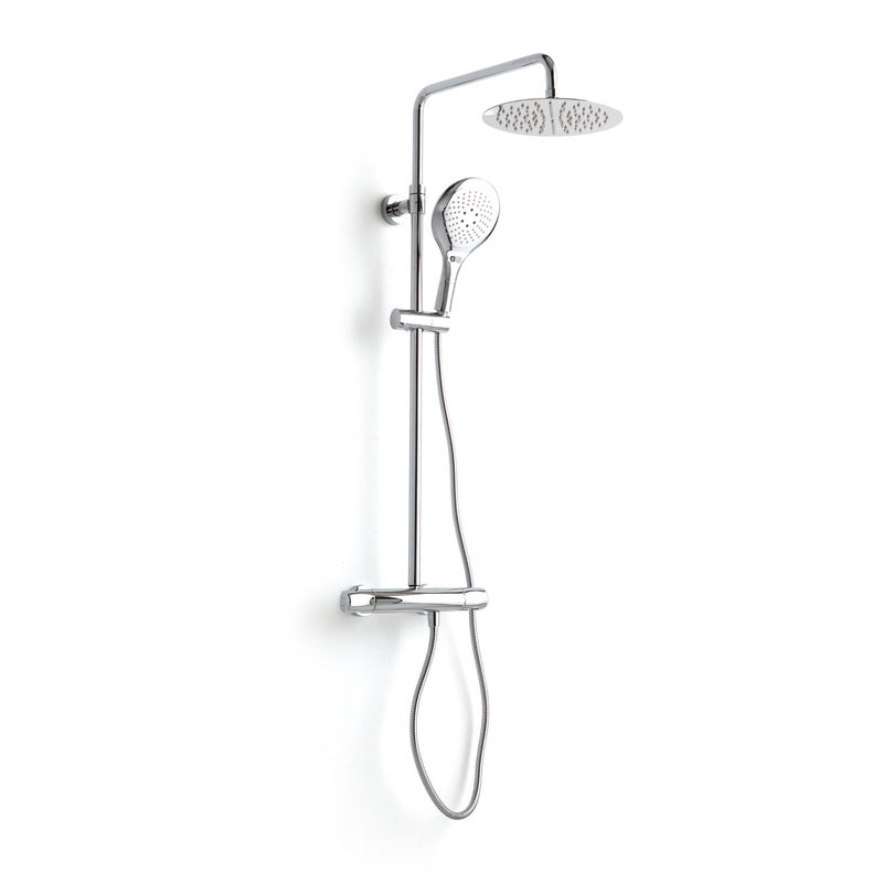 Thermostatic Shower Column with Round Shower Head - Diana | IsaProject