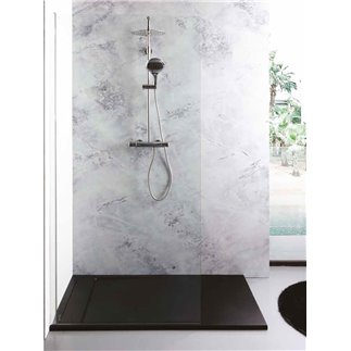 Thermostatic Shower Column with Round Shower Head - Diana | IsaProject