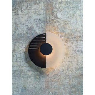 Glass and Steel Wall Lamp - Midnight