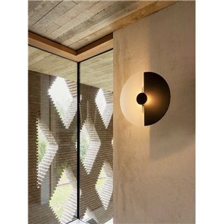 Glass and Steel Wall Lamp - Midnight | ISA Project