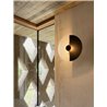 Glass and Steel Wall Lamp - Midnight