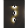 Glass and Steel Wall Lamp - Midnight