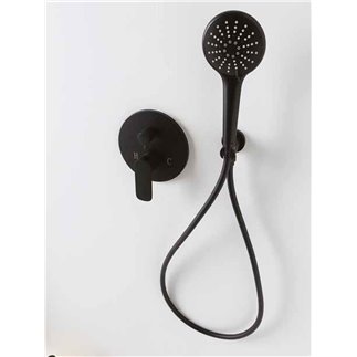 Design Black Shower Set - Tondo Set | IsaProject