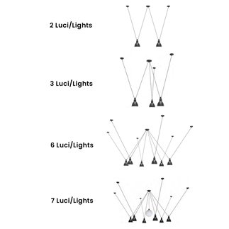 Lampada a Sospensione Componibile - Les Acrobates de Gras