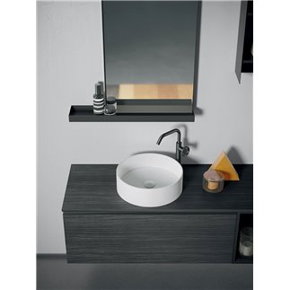 Bathroom Composition with Metal Mirror - Yang 02 | Ardeco