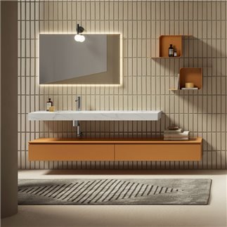 Composizione Bagno con Specchio Retroilluminato - Yang 01 | Ardeco