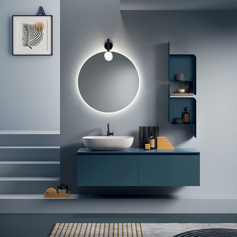 Bathroom Composition with Countertop Washbasin - Yang 07 | Ardeco