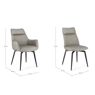 Padded Design Chair - Lawrence | Bizzotto