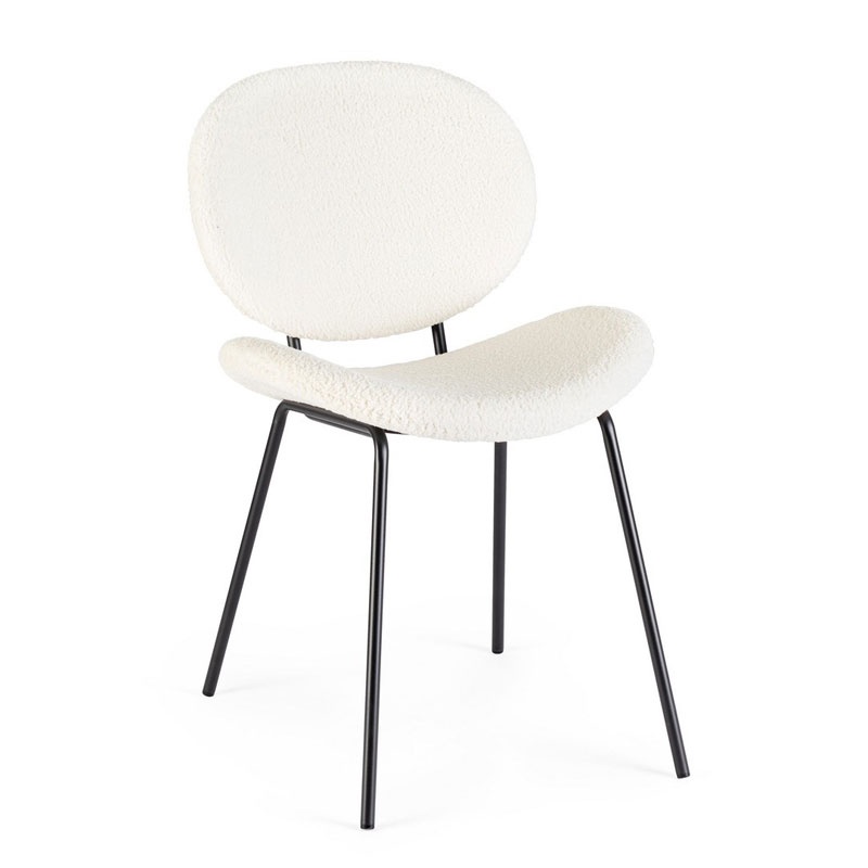 Design Chair with Bouclè Effect - Maddie | Bizzotto