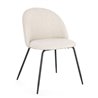 Bouclè Effect Chair with Steel Legs - Tanya