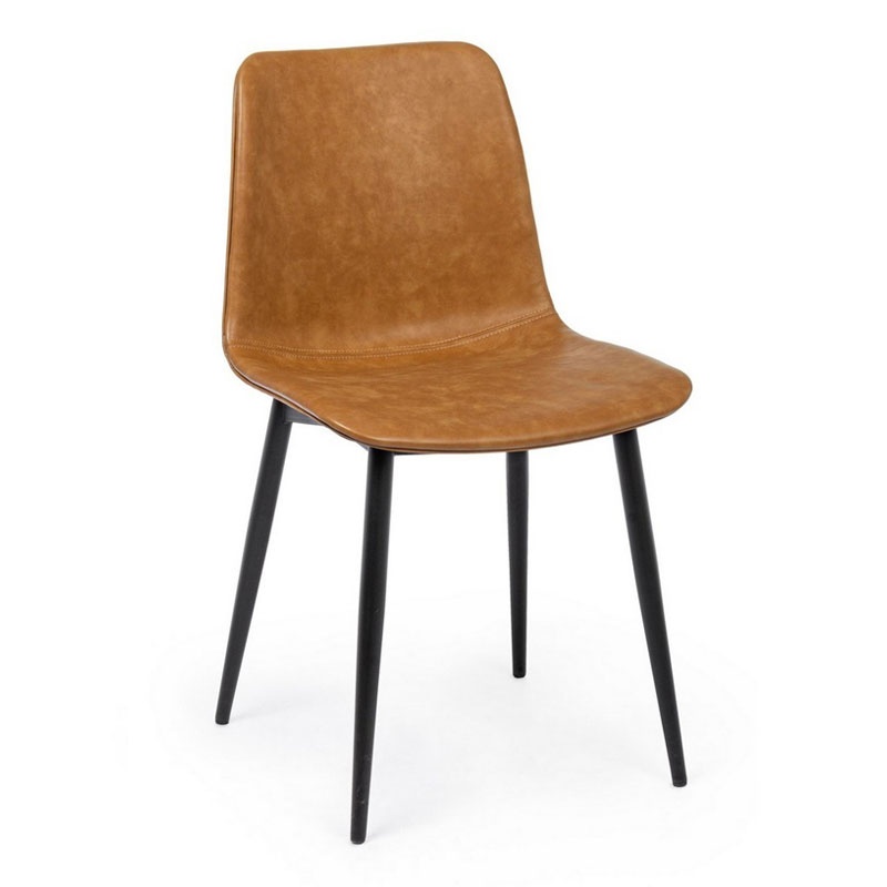 Chair Upholstered in Eco-Leather - Kyra | Bizzotto