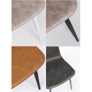 Chair Upholstered in Eco-Leather - Kyra | Bizzotto