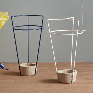 Umbrella Stand in Metal and Concrete - Ambrogio