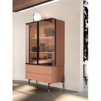 Orme Design Cupboard with Showcase - Teka