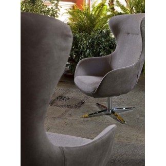 Swivel Armchair in Fabric or Leather - Picked | FlexStyle