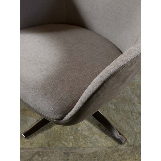 Swivel Armchair in Fabric or Leather - Picked | FlexStyle