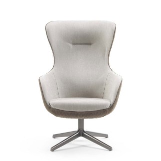 Swivel Armchair in Fabric or Leather - Picked | FlexStyle