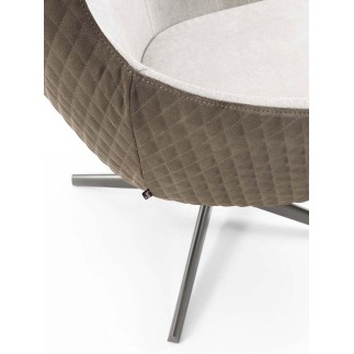 Swivel Armchair in Fabric or Leather - Picked | FlexStyle