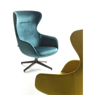 Swivel Armchair in Fabric or Leather - Picked | FlexStyle