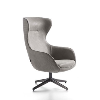 Swivel Armchair in Fabric or Leather - Picked | FlexStyle