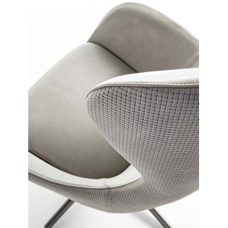 Swivel Armchair in Fabric or Leather - Picked | FlexStyle