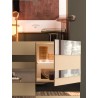 Modern Cupboard with Bronzed Mirror - Stripe